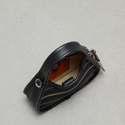 Coach Mini Ergo Bag In Upcrafted Zippers Black