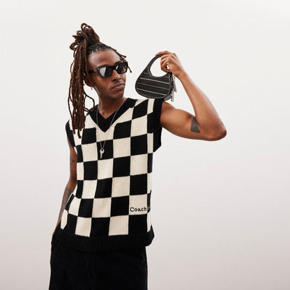 Coach Mini Ergo Bag In Upcrafted Zippers Black