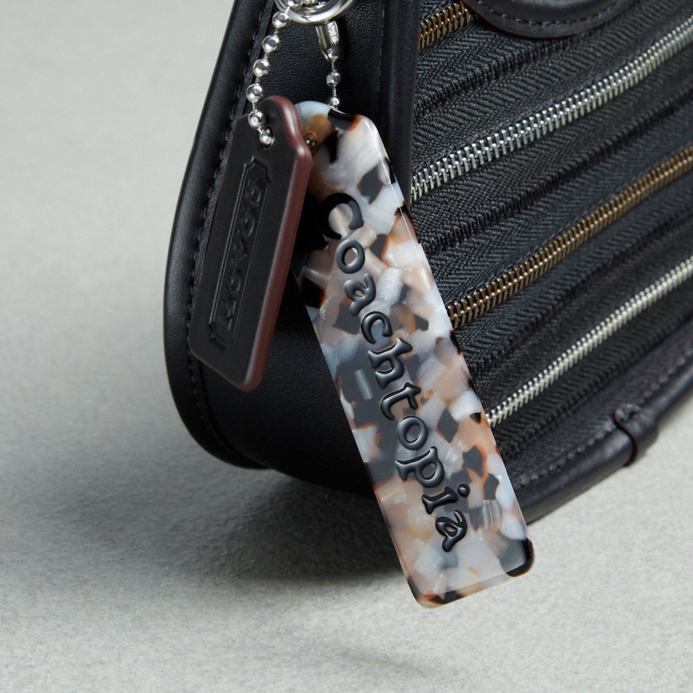 Coach Mini Ergo Bag In Upcrafted Zippers Black