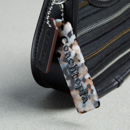 Coach Mini Ergo Bag In Upcrafted Zippers Black