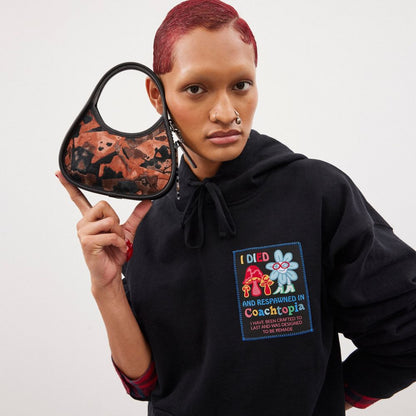 Coach Mini Ergo Bag In Upcrushed Upcrafted Leather Terracotta Maple Multi