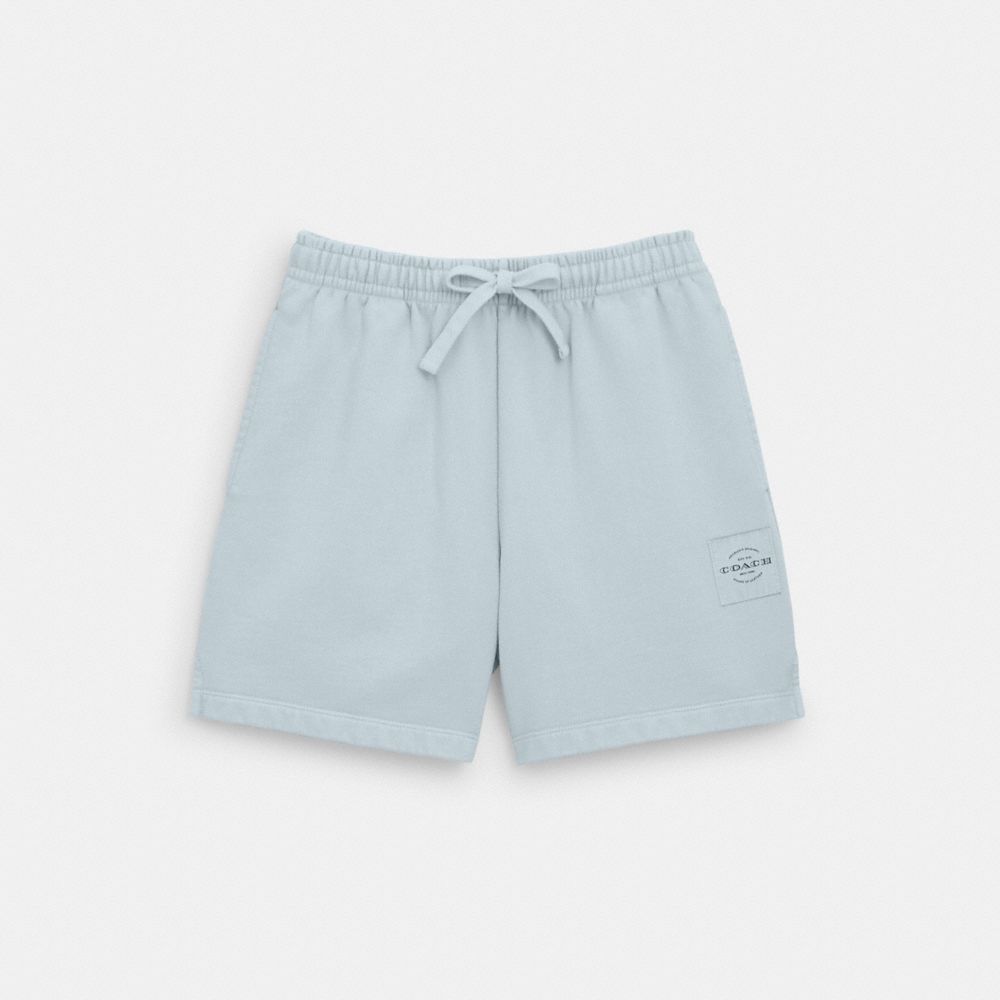 Coach Garment Dye Track Shorts Dusty Blue