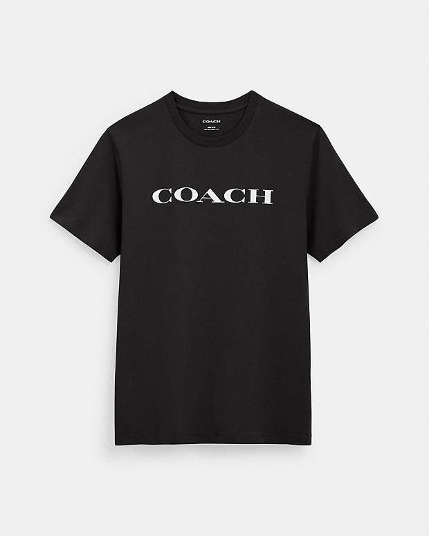 Signature T Shirt In Organic Cotton Black Black