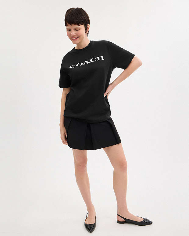 Signature T Shirt In Organic Cotton Black Black