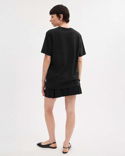 Signature T Shirt In Organic Cotton Black Black