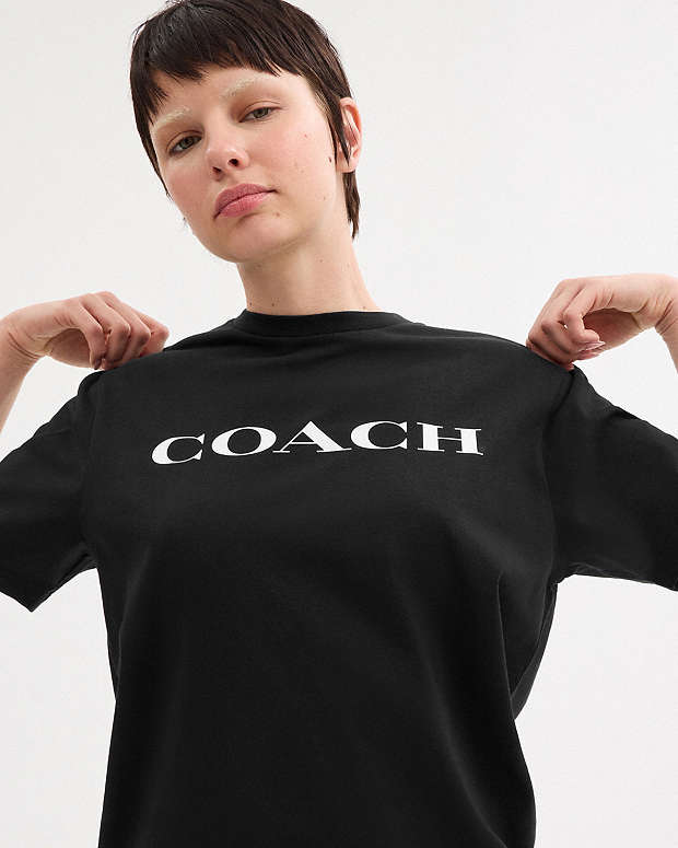 Signature T Shirt In Organic Cotton Black Black