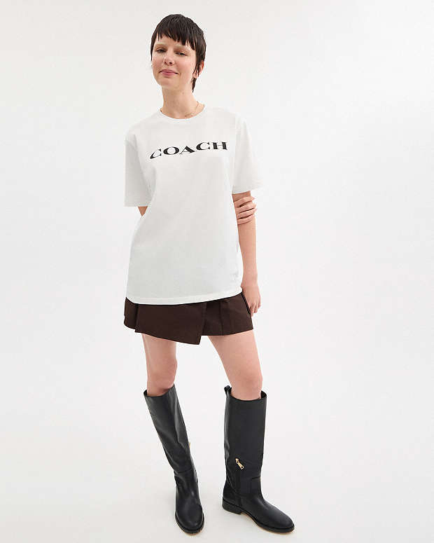 Signature T Shirt In Organic Cotton White White