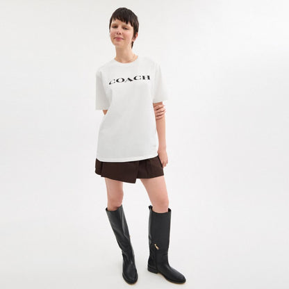 Coach Coach T Shirt In Organic Cotton White