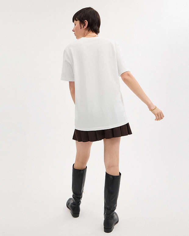 Signature T Shirt In Organic Cotton White White