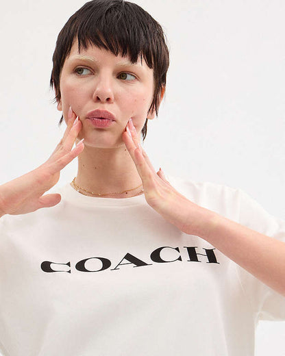Signature T Shirt In Organic Cotton White White