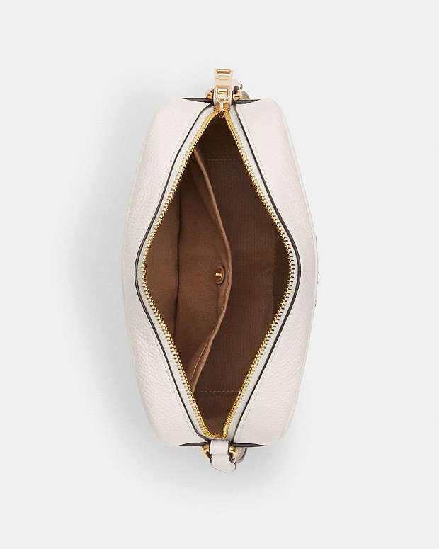 Jamie Camera Bag Pebbled Leather-Gold-Chalk Pebbled Leather-Gold-Chalk