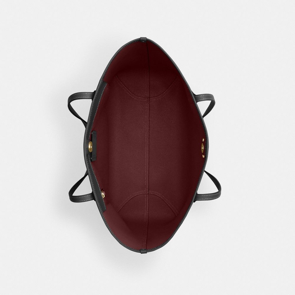 Coach City Tote Bag Gold Black