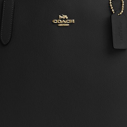 Coach City Tote Bag Gold Black