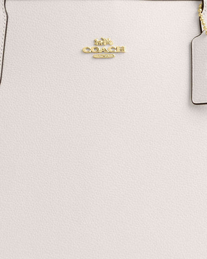 City Tote Bag Pebbled Leather-Gold-Chalk Pebbled Leather-Gold-Chalk