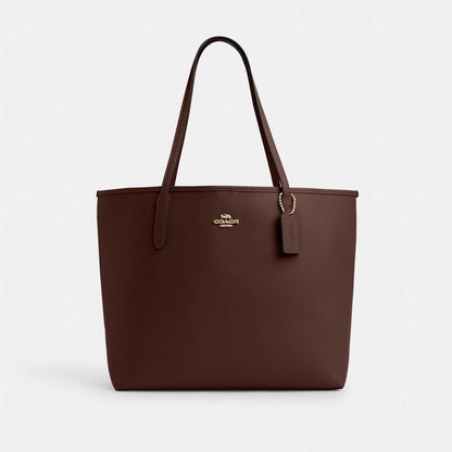 Coach City Tote Bag Gold Maple