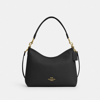 Coach Laurel Shoulder Bag Gold Black