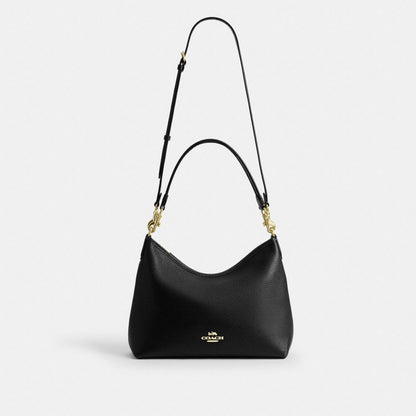 Coach Laurel Shoulder Bag Gold Black