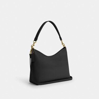 Coach Laurel Shoulder Bag Gold Black