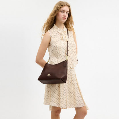 Coach Laurel Shoulder Bag Gold Maple