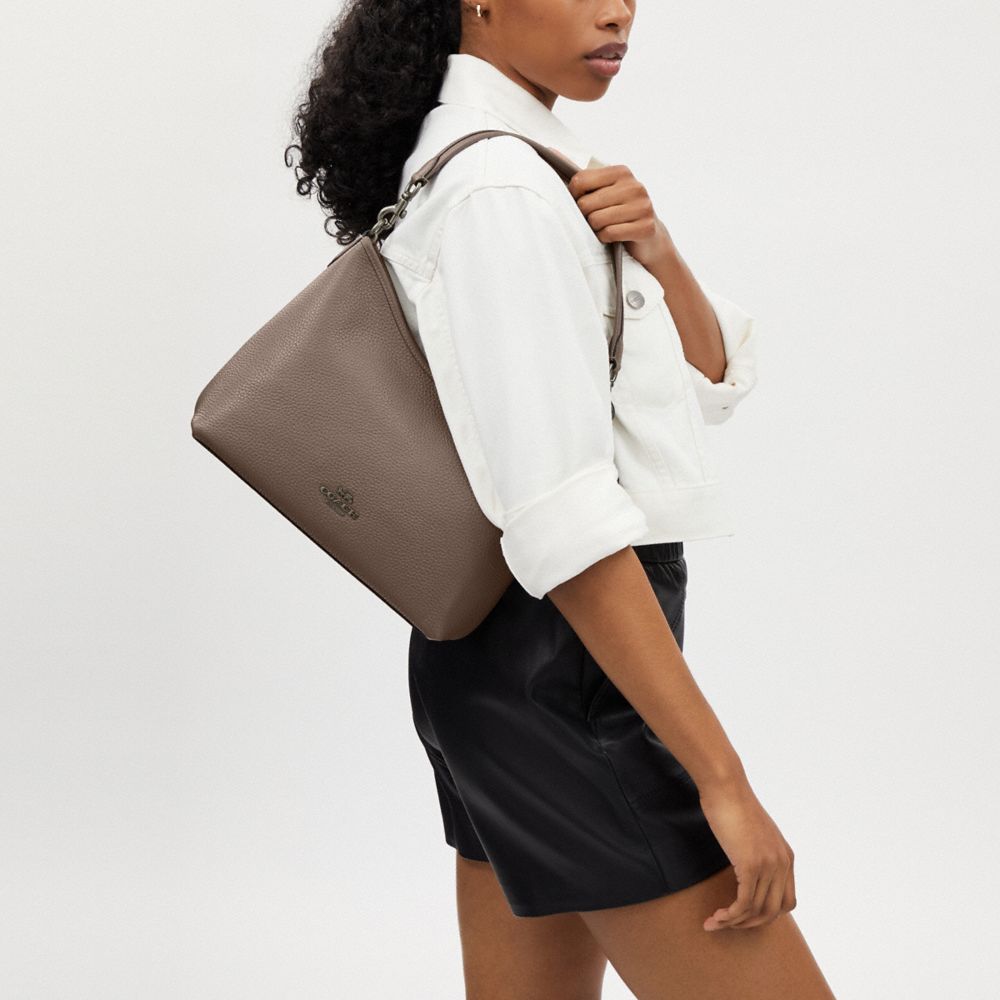 Coach Laurel Shoulder Bag Gunmetal