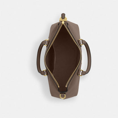 Coach Georgia Satchel Bag Gold Dark Stone