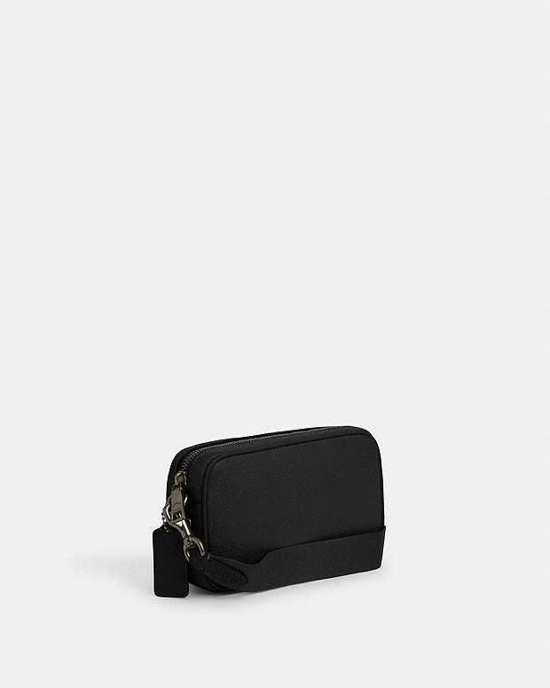 Jayden Crossbody Bag Pebbled Leather-Gunmetal-Black Pebbled Leather-Gunmetal-Black