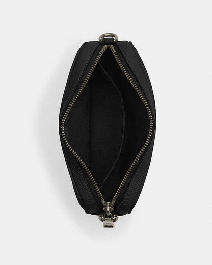 Jayden Crossbody Bag Pebbled Leather-Gunmetal-Black Pebbled Leather-Gunmetal-Black