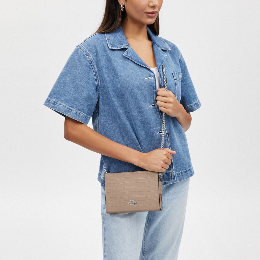 Coach Slim Crossbody Silver