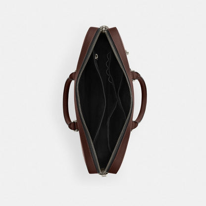 Coach Ethan Slim Brief Gunmetal Maple