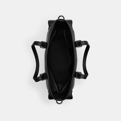 Coach Sprint Tote Black Copper Finish Black Black