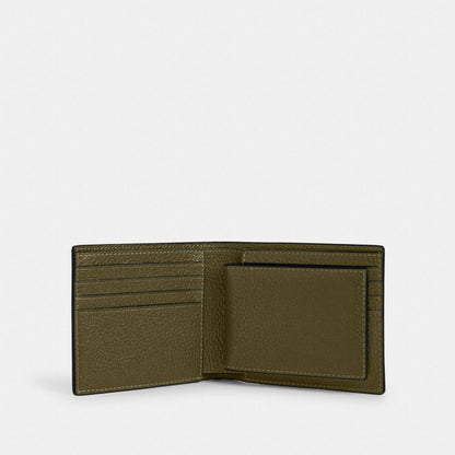 Coach 3 In 1 Wallet Silver Olive