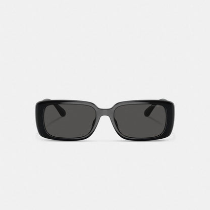 Coach Narrow Rectangle Sunglasses Black