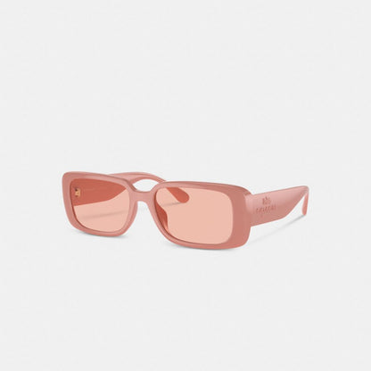 Coach Narrow Rectangle Sunglasses Faded Orange