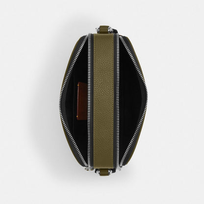 Coach Graham Crossbody Bag Silver Olive