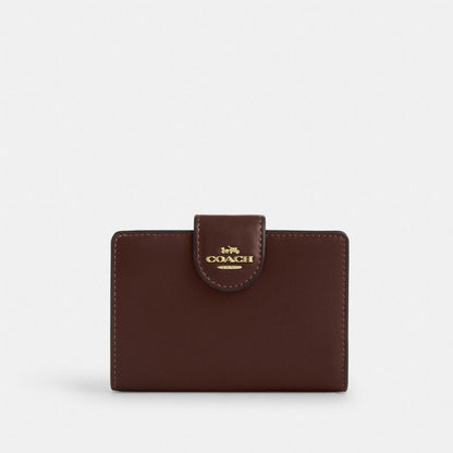 Coach Medium Corner Zip Wallet Gold Maple