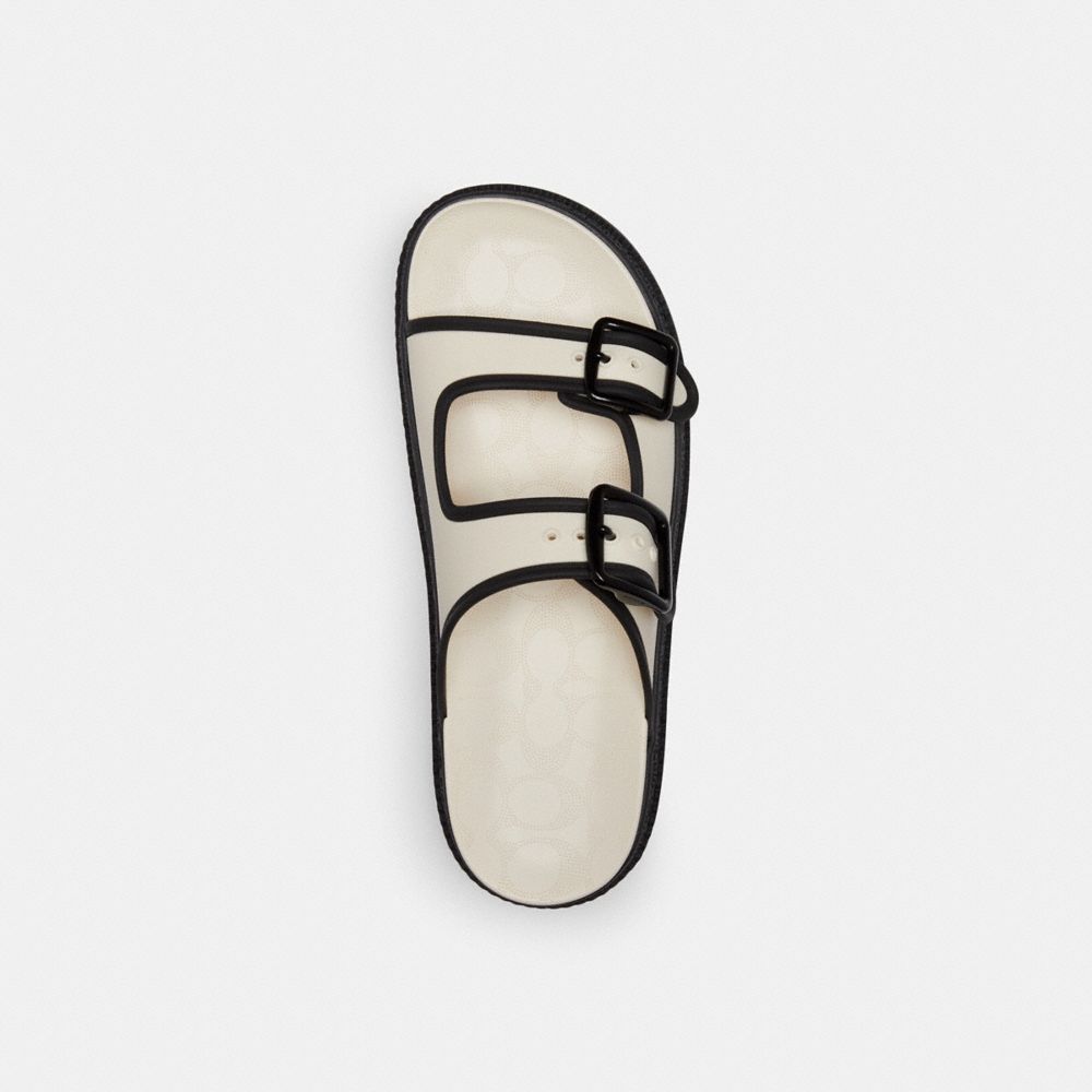 Coach Lainey Sandal Chalk & Black