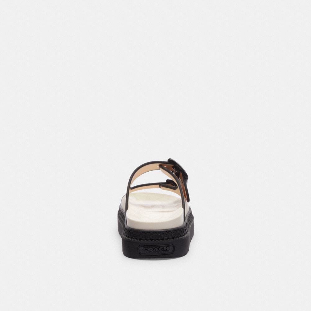 Coach Lainey Sandal Chalk & Black