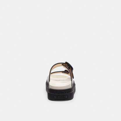 Coach Lainey Sandal Chalk & Black