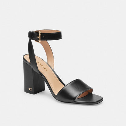 Coach Shelby Sandal Black