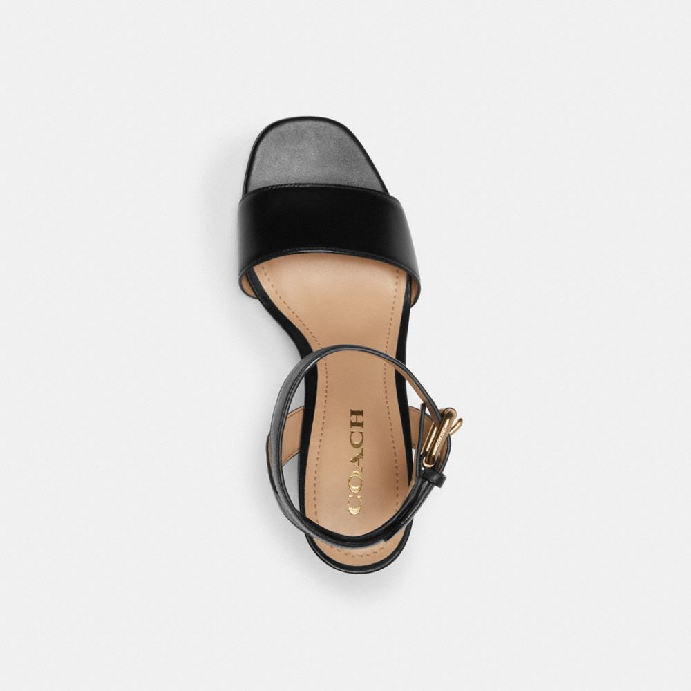 Coach Shelby Sandal Black