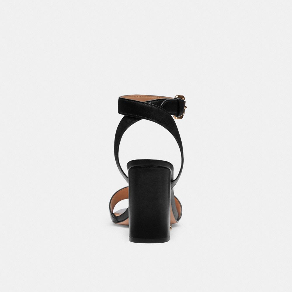 Coach Shelby Sandal Black