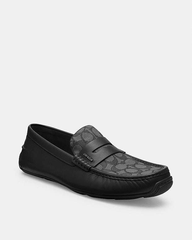 Liam Driver In Signature Jacquard Black Black