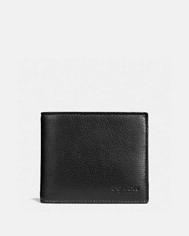 3 In 1 Wallet Smooth Leather-Black Smooth Leather-Black