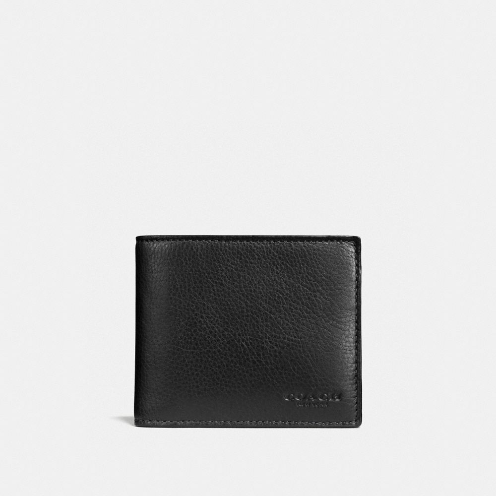 3 In 1 Wallet Smooth Leather-Black Smooth Leather-Black