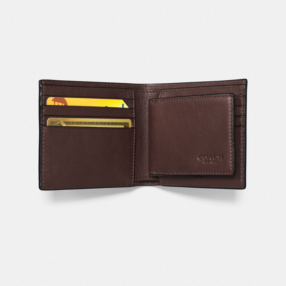 3 In 1 Wallet Smooth Leather-Mahogany Brown Smooth Leather-Mahogany Brown