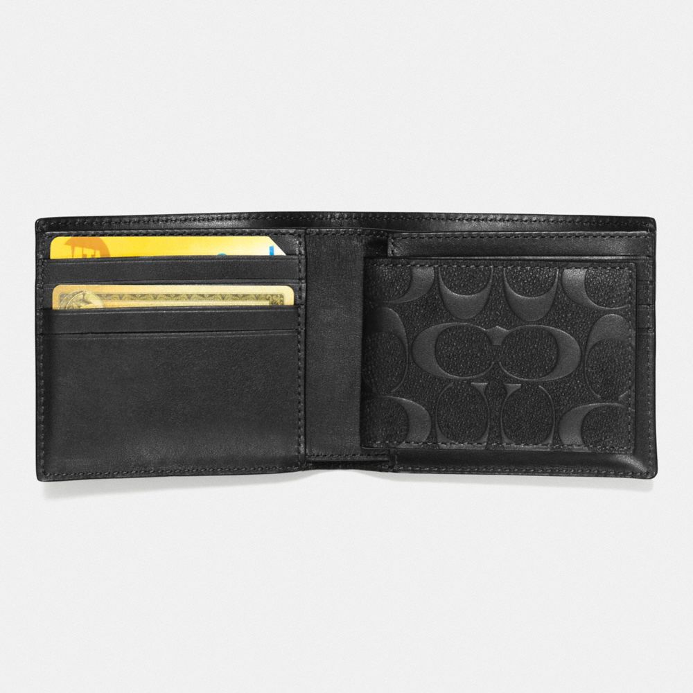 3 In 1 Wallet In Signature Leather Smooth Leather-Black Smooth Leather-Black