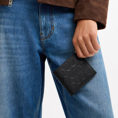 Coach 3-In-1 Wallet In Signature Leather Black