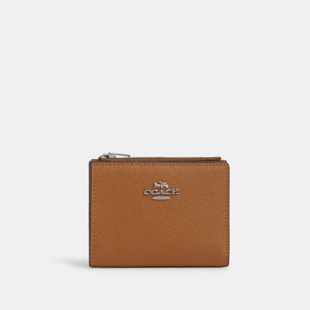 Coach Bifold Wallet Silver Light Saddle