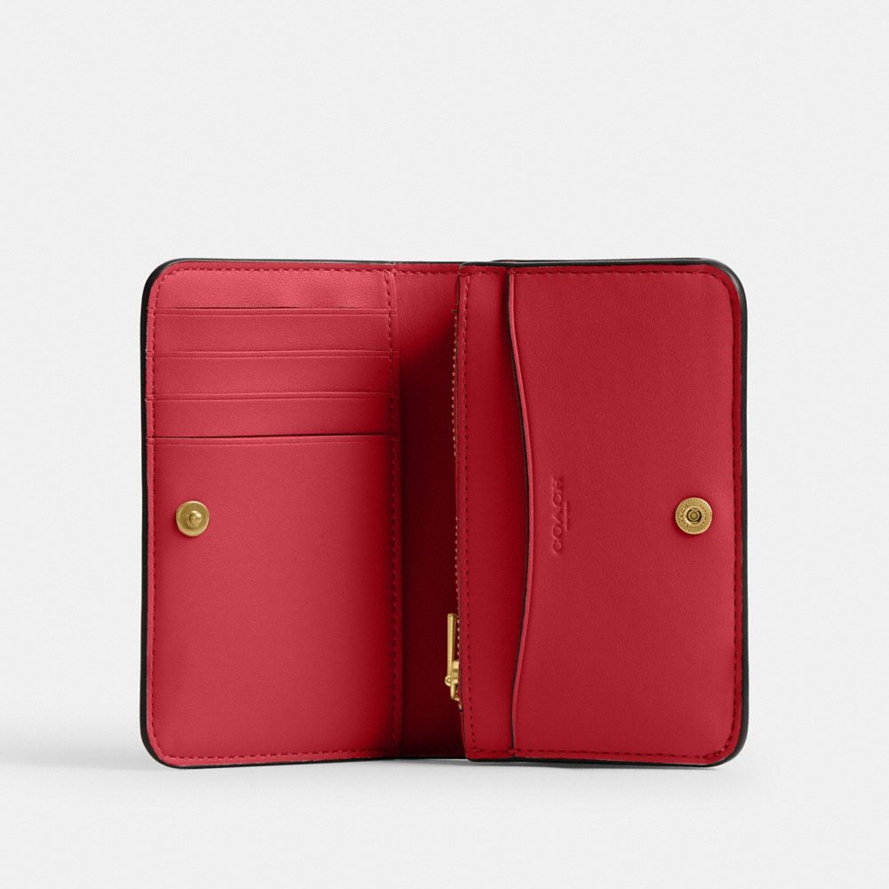 Coach Essential Slim Card Case Brass/Poppy