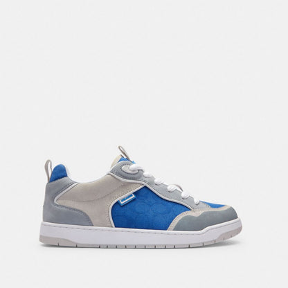 Coach C203 Sneaker In Signature Canvas Blueberry